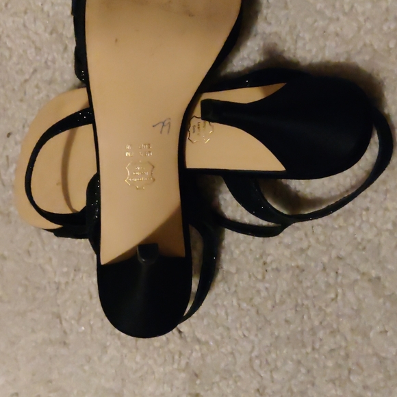 Nina Black Slingback Mesh heel sandals - Picture 5 of 5